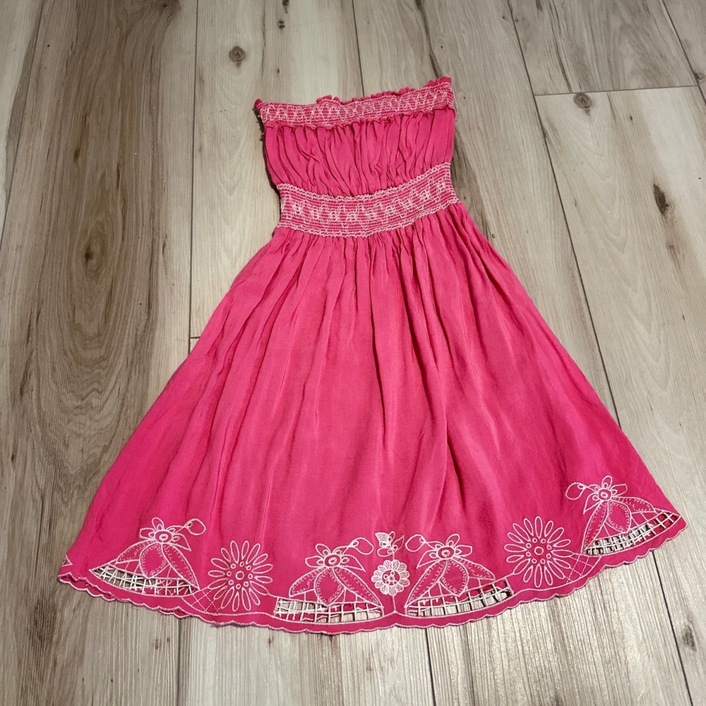 American Rag Hot pink sun Dress 25&1/2” from top to bottom